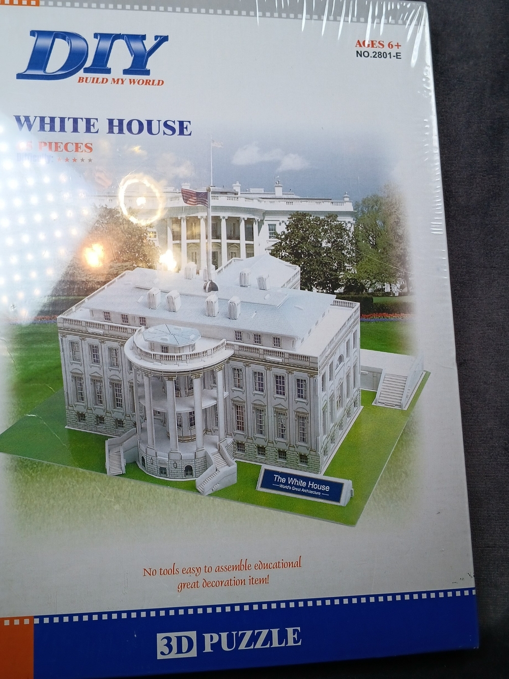 DIY Build My World White House 3D Puzzle - White